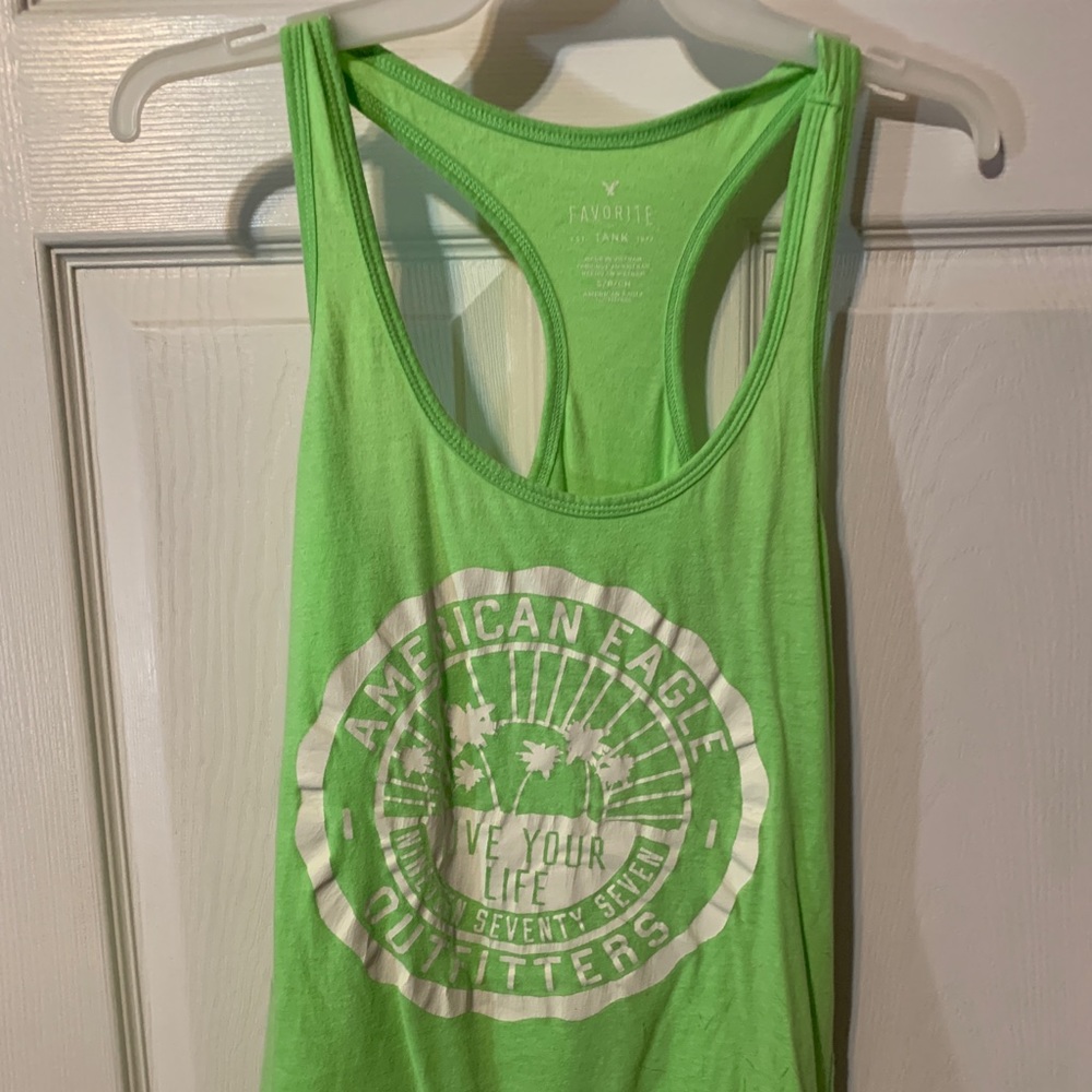 Green American Eagle Tank Top. Size small